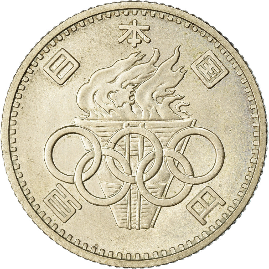 Coin, Japan, Hirohito, 100 Yen, 1964, EF(40-45), Silver, KM:79