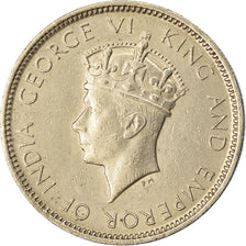 Munten, Hong Kong, George VI, 10 Cents, 1937, ZF, Nickel, KM:21