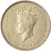 Munten, Hong Kong, George VI, 10 Cents, 1937, ZF, Nickel, KM:21
