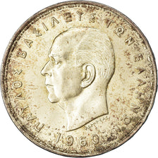 Coin, Greece, Paul I, 20 Drachmai, 1960, EF(40-45), Silver, KM:85