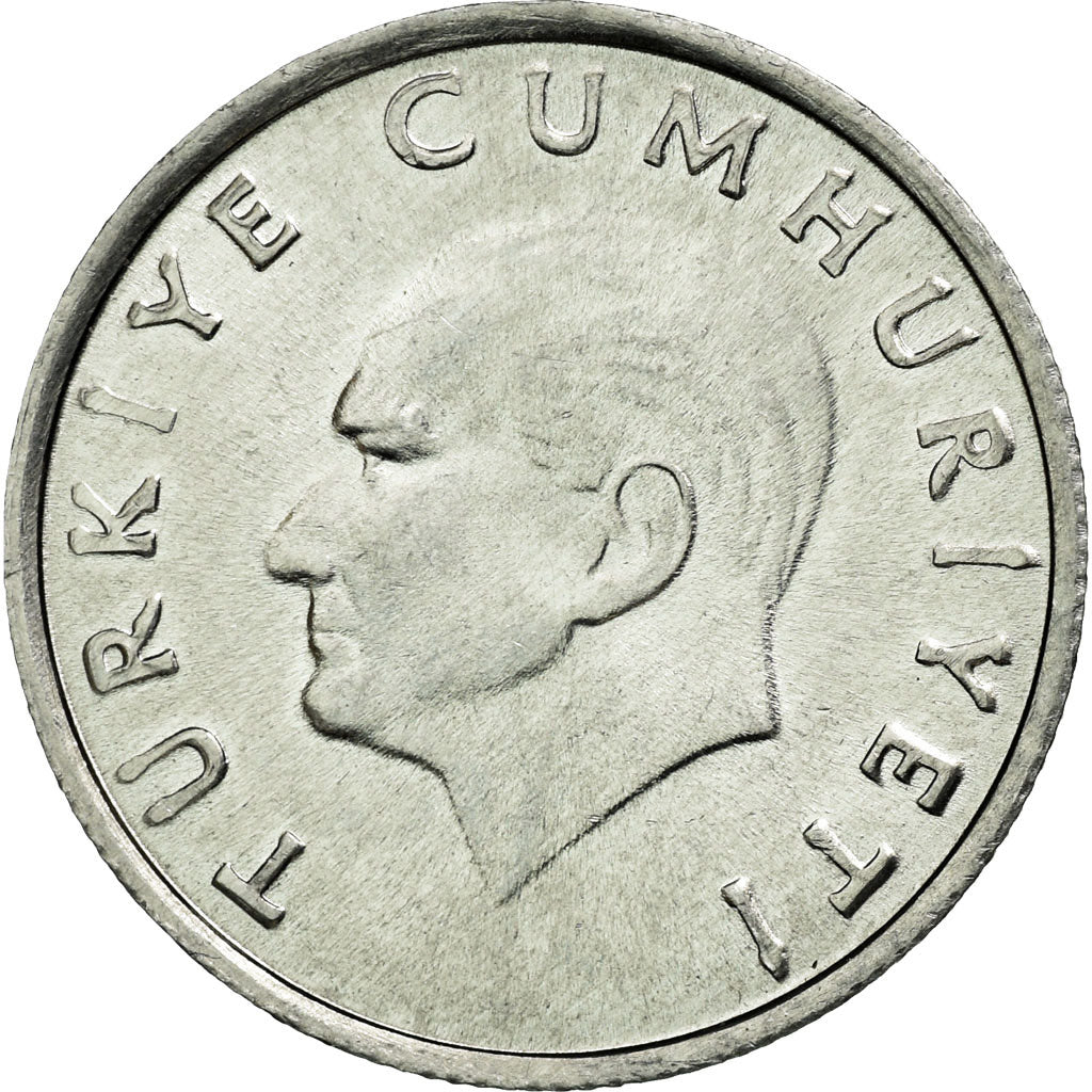 Coin, Turkey, 10 Lira, 1987, MS(60-62), Aluminum, KM:964