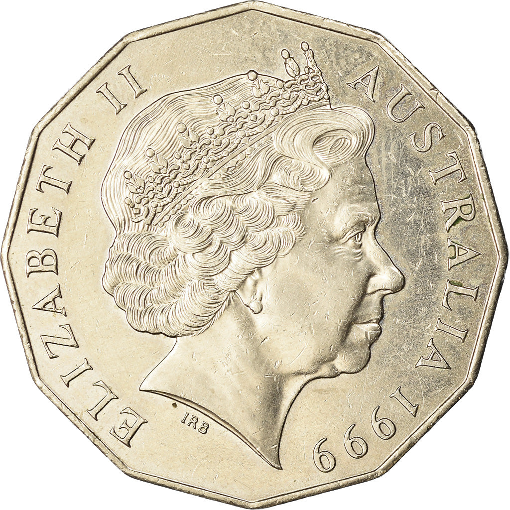 Monnaie, Australie, Elizabeth II, 50 Cents, 1999, TTB, Copper-nickel, KM:404