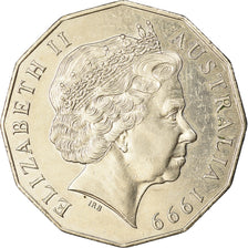 Monnaie, Australie, Elizabeth II, 50 Cents, 1999, TTB, Copper-nickel, KM:404