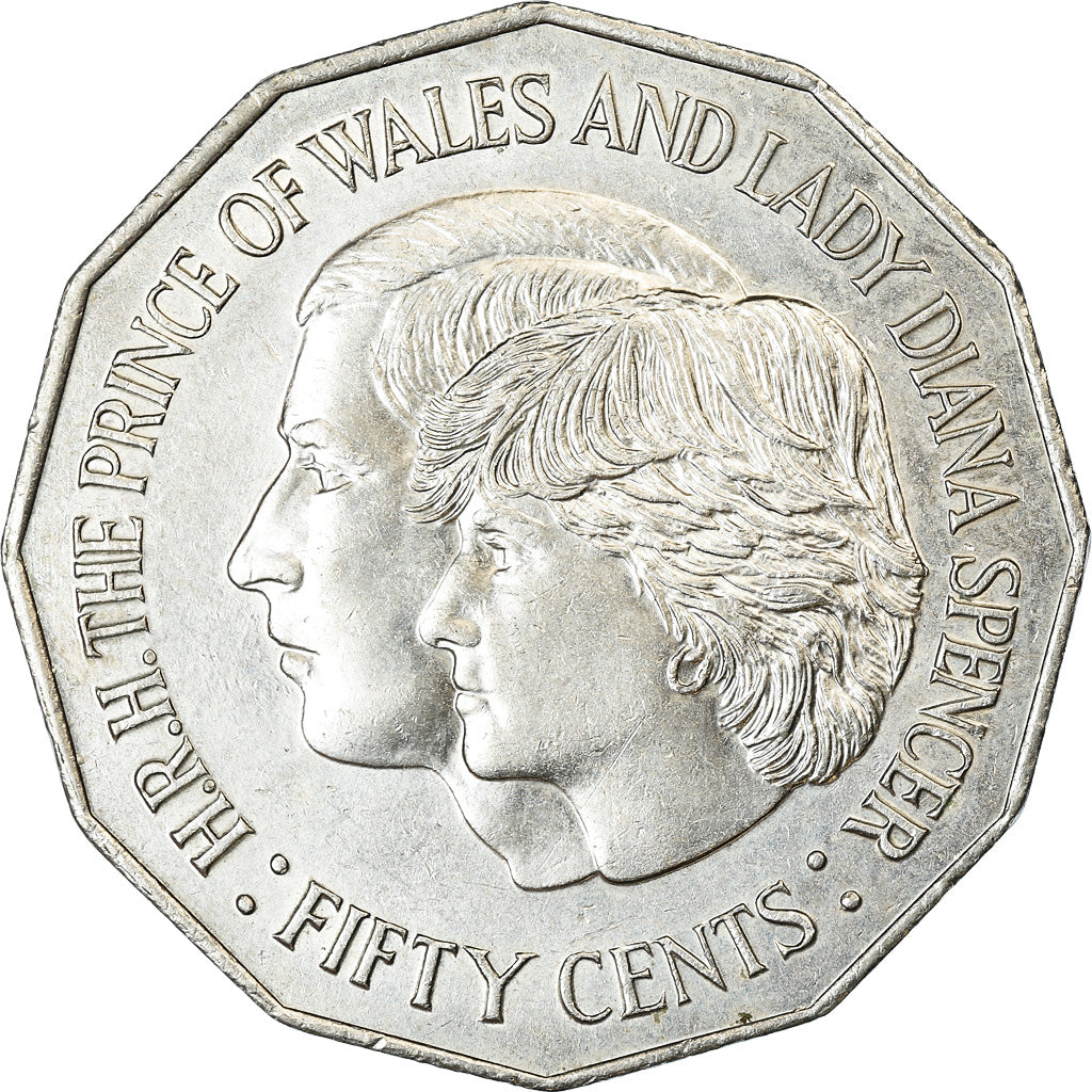 Coin, Australia, Elizabeth II, 50 Cents, 1981, EF(40-45), Copper-nickel, KM:72