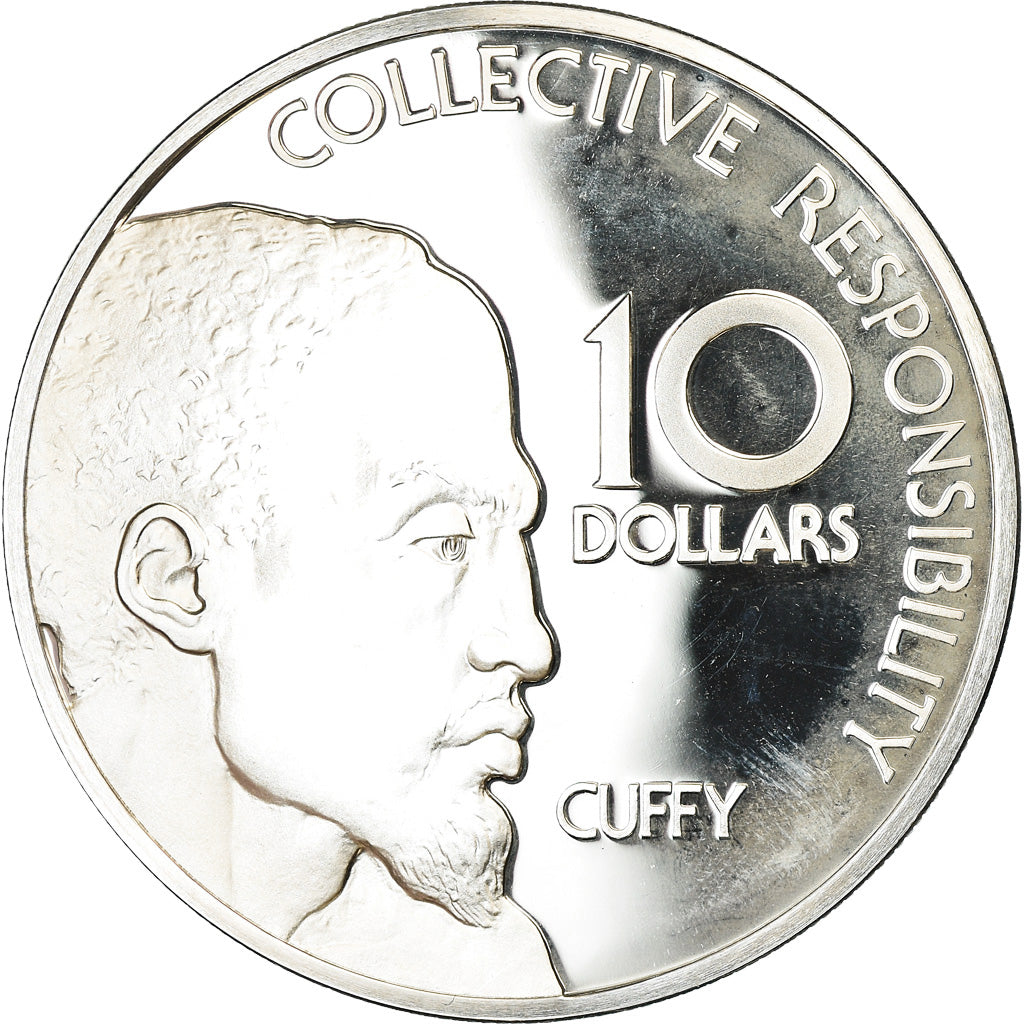 Coin, Guyana, 10 Dollars, 1978, Franklin Mint, BE, MS(65-70), Silver, KM:44a