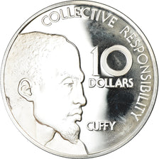 Coin, Guyana, 10 Dollars, 1978, Franklin Mint, BE, MS(65-70), Silver, KM:44a
