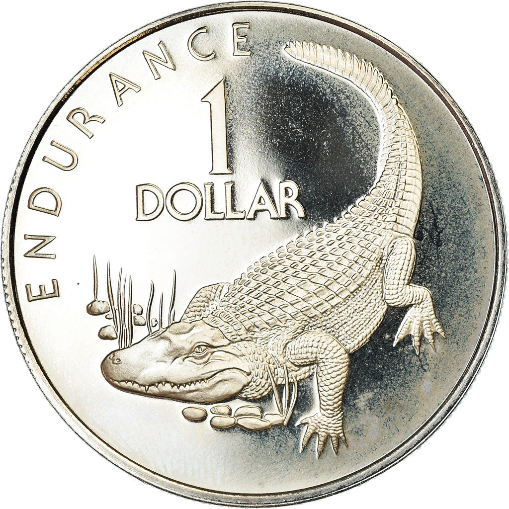 Coin, Guyana, Dollar, 1978, Franklin Mint, BE, MS(65-70), Copper-nickel, KM:42