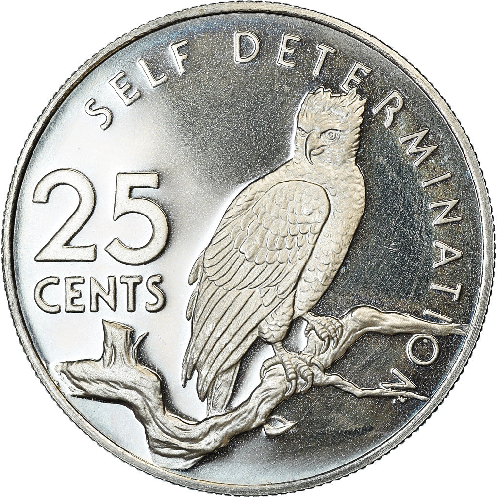 Moneta, Guyana, 25 Cents, 1978, Franklin Mint, BE, FDC, Rame-nichel, KM:40