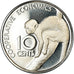 Coin, Guyana, 10 Cents, 1978, Franklin Mint, BE, MS(65-70), Copper-nickel, KM:39