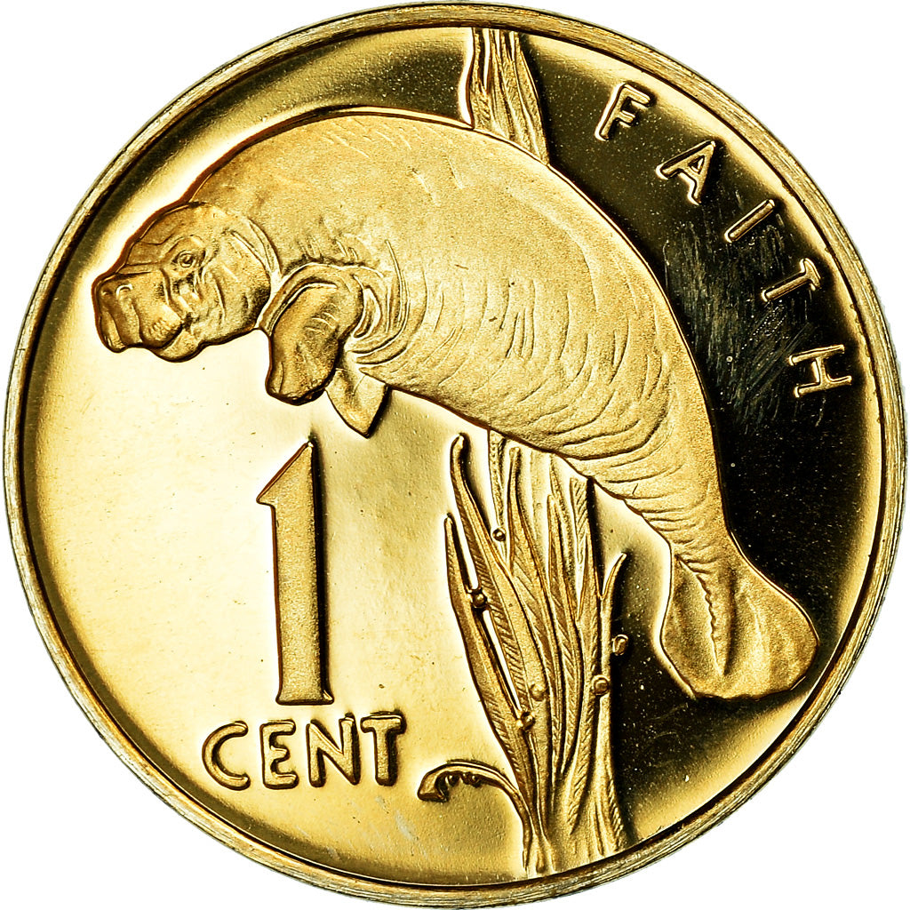Coin, Guyana, Cent, 1978, Franklin Mint, BE, MS(65-70), Nickel-brass, KM:37