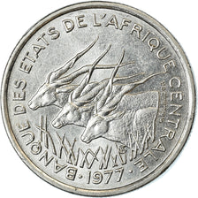 Coin, Central African States, 50 Francs, 1977, Paris, EF(40-45), Nickel, KM:11