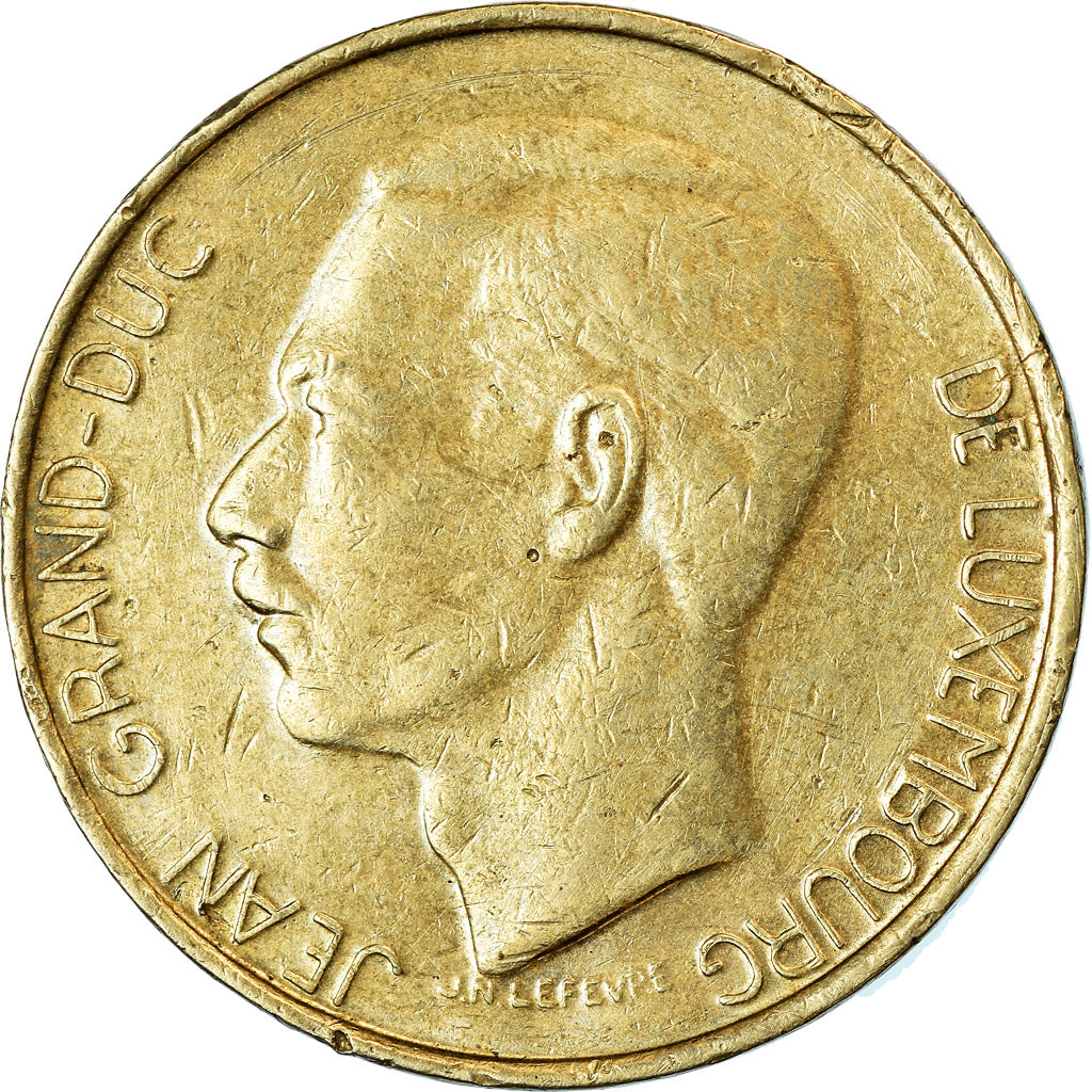Moneda, Luxemburgo, Jean, 5 Francs, 1987, MBC, Aluminio - bronce, KM:60.2