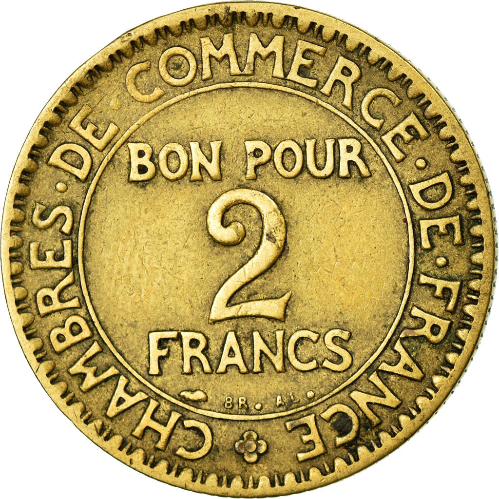 Munten, Frankrijk, Chambre de commerce, 2 Francs, 1926, Paris, FR+