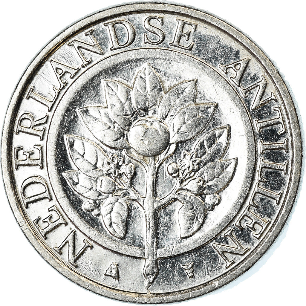 Coin, Netherlands Antilles, Beatrix, 10 Cents, 2003, AU(55-58), Nickel Bonded