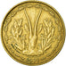 Moneta, Kraje Afryki Zachodniej, 25 Francs, 1971, EF(40-45), Aluminium-Brąz