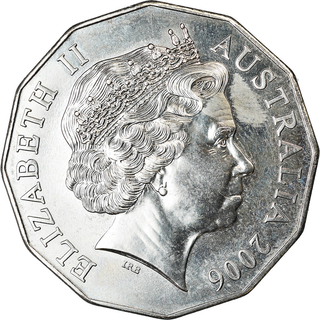 Coin, Australia, Elizabeth II, 50 Cents, 2006, AU(55-58), Copper-nickel, KM:770