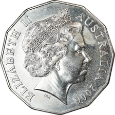 Coin, Australia, Elizabeth II, 50 Cents, 2006, AU(55-58), Copper-nickel, KM:770