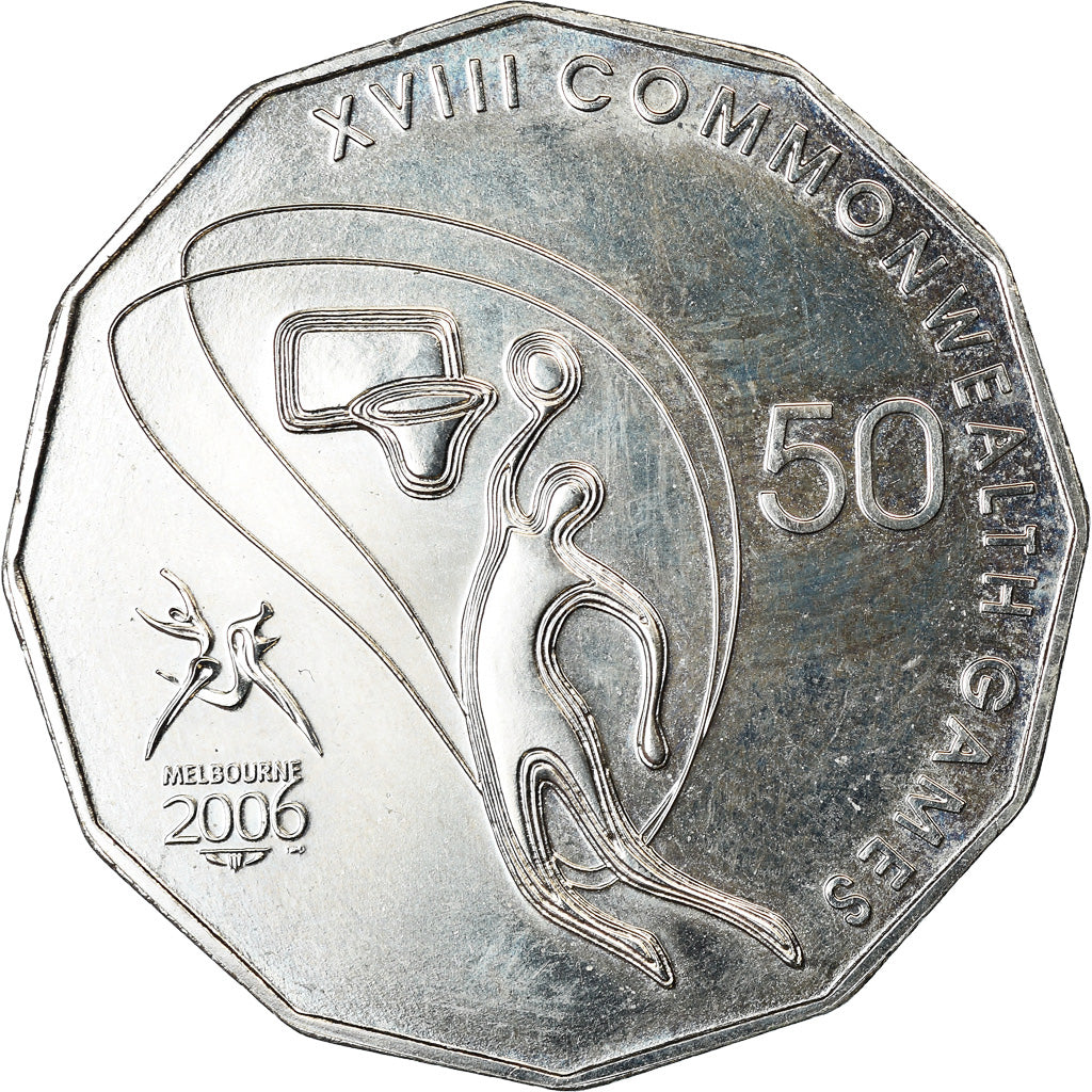 Coin, Australia, Elizabeth II, 50 Cents, 2006, AU(55-58), Copper-nickel, KM:770