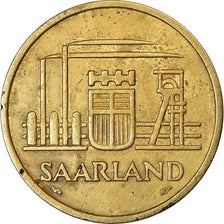Coin, SAARLAND, 50 Franken, 1954, Paris, VF(30-35), Aluminum-Bronze, KM:3