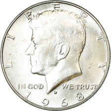 Munten, Verenigde Staten, Kennedy Half Dollar, Half Dollar, 1968, U.S. Mint
