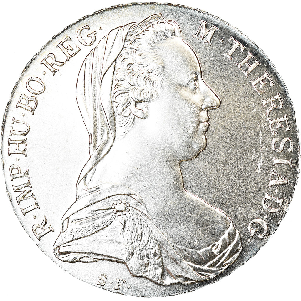 Coin, Austria, Joseph II, Thaler, 1780, Official restrike, AU(55-58), Silver