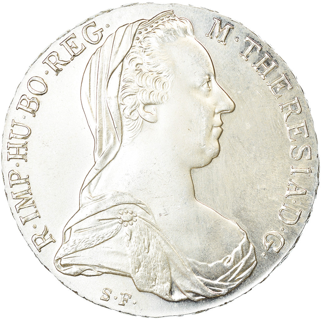 Coin, Austria, Joseph II, Thaler, 1780, Official restrike, AU(55-58), Silver