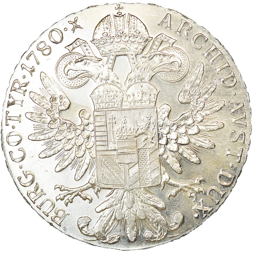 Coin, Austria, Joseph II, Thaler, 1780, Official restrike, AU(55-58), Silver