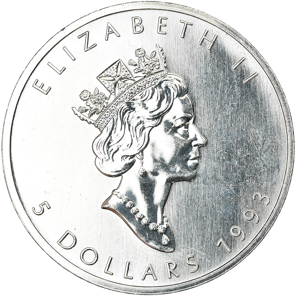 Coin, Canada, Elizabeth II, 5 Dollars, 1993, Royal Canadian Mint, Ottawa