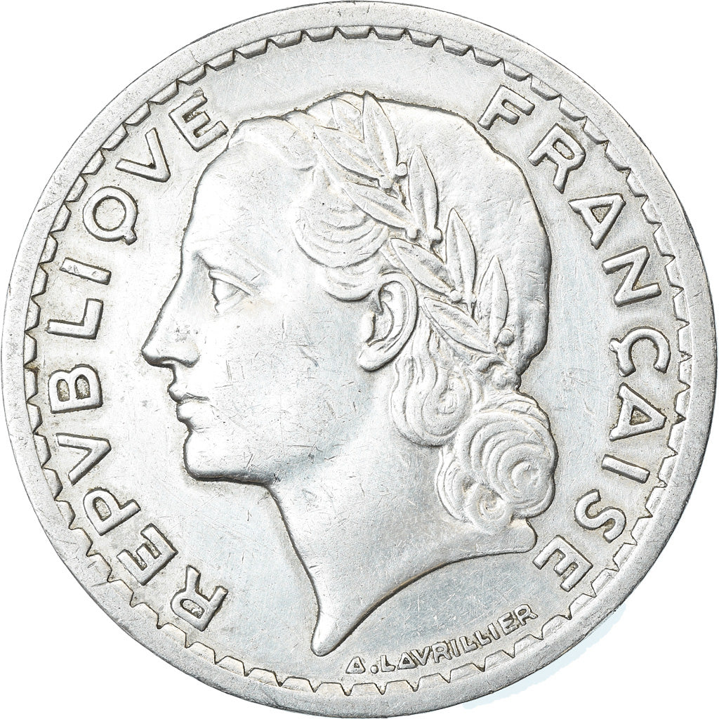 Coin, France, Lavrillier, 5 Francs, 1946, Beaumont - Le Roger, AU(50-53)