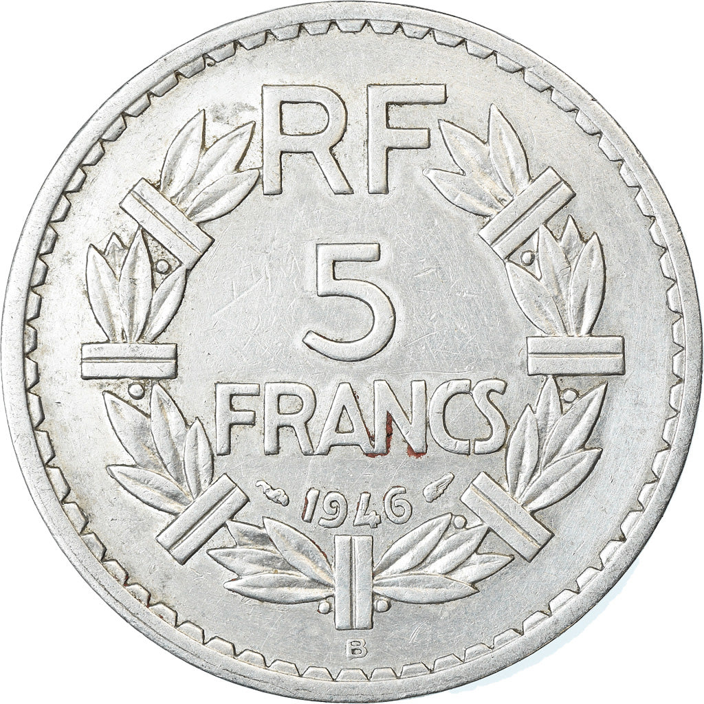 Coin, France, Lavrillier, 5 Francs, 1946, Beaumont - Le Roger, AU(50-53)