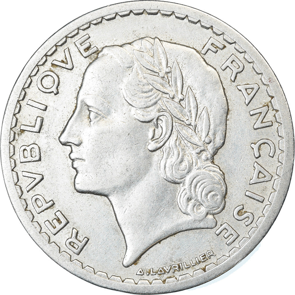 Coin, France, Lavrillier, 5 Francs, 1946, Beaumont - Le Roger, EF(40-45)