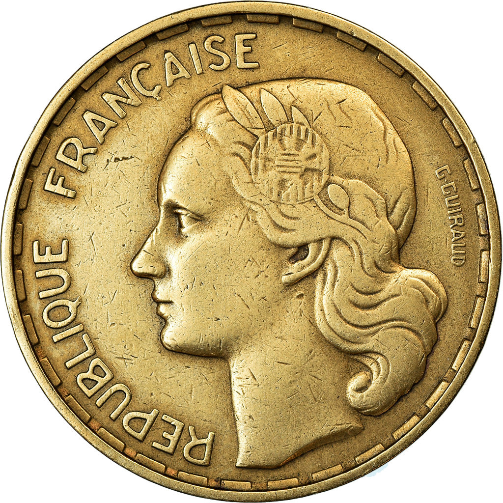 Monnaie, France, Guiraud, 50 Francs, 1954, Paris, TTB, Aluminum-Bronze