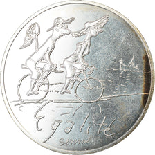 France, 10 Euro, 2014, Egalité, AU(55-58), Silver