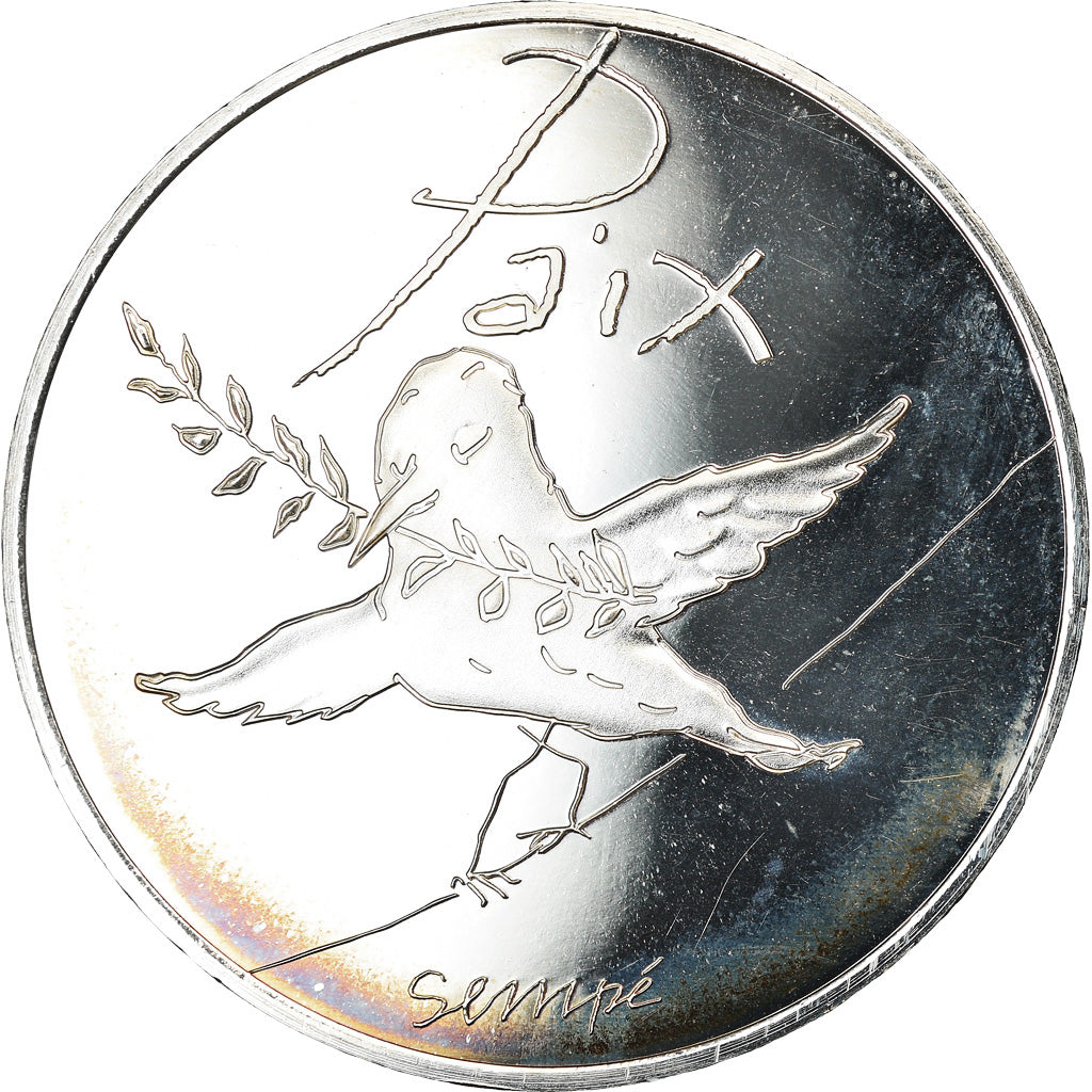 France, 50 Euro, Paix, Sempé, 2014, BE, FDC, Argent