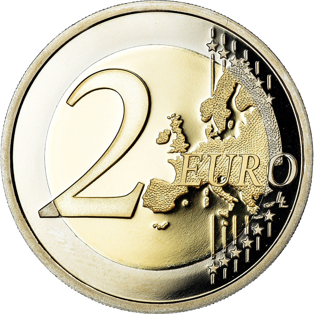 France, 2 Euro, Traité de l'Elysée, 2013, BE, MS(65-70), Bi-Metallic