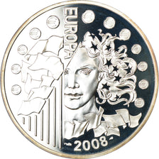França, 1-1/2 Euro, 2008, BE, MS(65-70), Prata, Gadoury:EU300, KM:1527