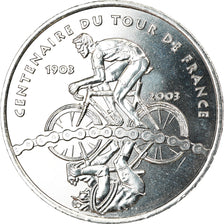 França, 1/4 Euro, 2003, BU, MS(65-70), Prata, KM:1995