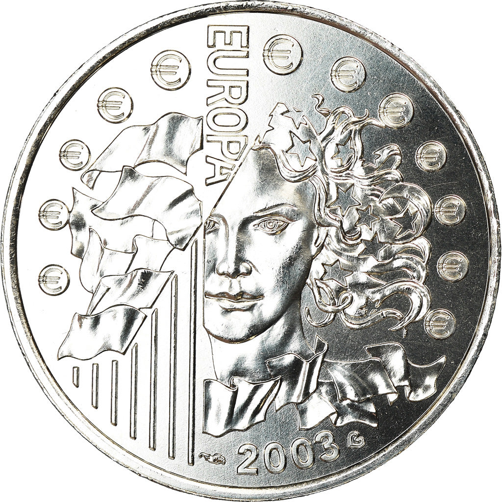 Francja, 1/4 Euro, 2003, Paris, BU, MS(65-70), Srebro, KM:1991