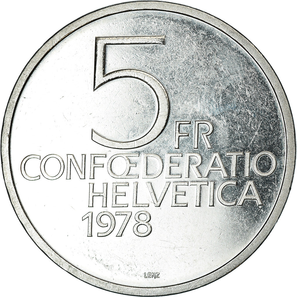 Monnaie, Suisse, Henry Dunant, 5 Francs, 1978, BE, TTB, Copper-nickel, KM:56