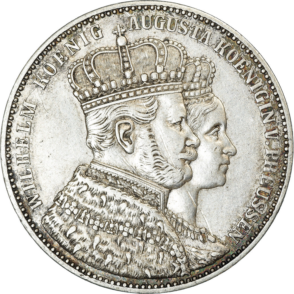 Coin, German States, PRUSSIA, Wilhelm I, Thaler, 1861, Berlin, AU(50-53)
