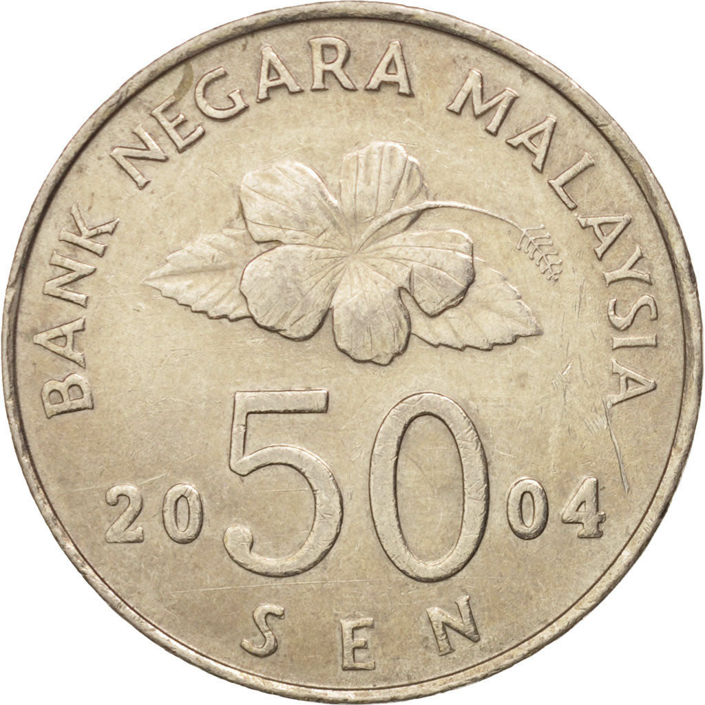 Malaysia, 50 Sen, 2004, AU(50-53), Copper-nickel, KM:53