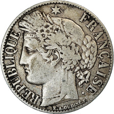 Coin, France, Cérès, Franc, 1887, Paris, VF(20-25), Silver, KM:822.1