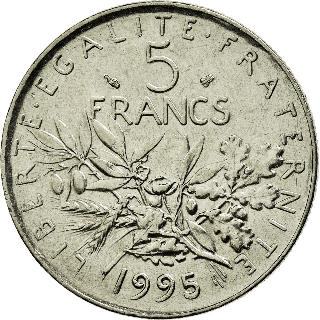 Monnaie, France, Semeuse, 5 Francs, 1995, Paris, SUP+, Nickel Clad