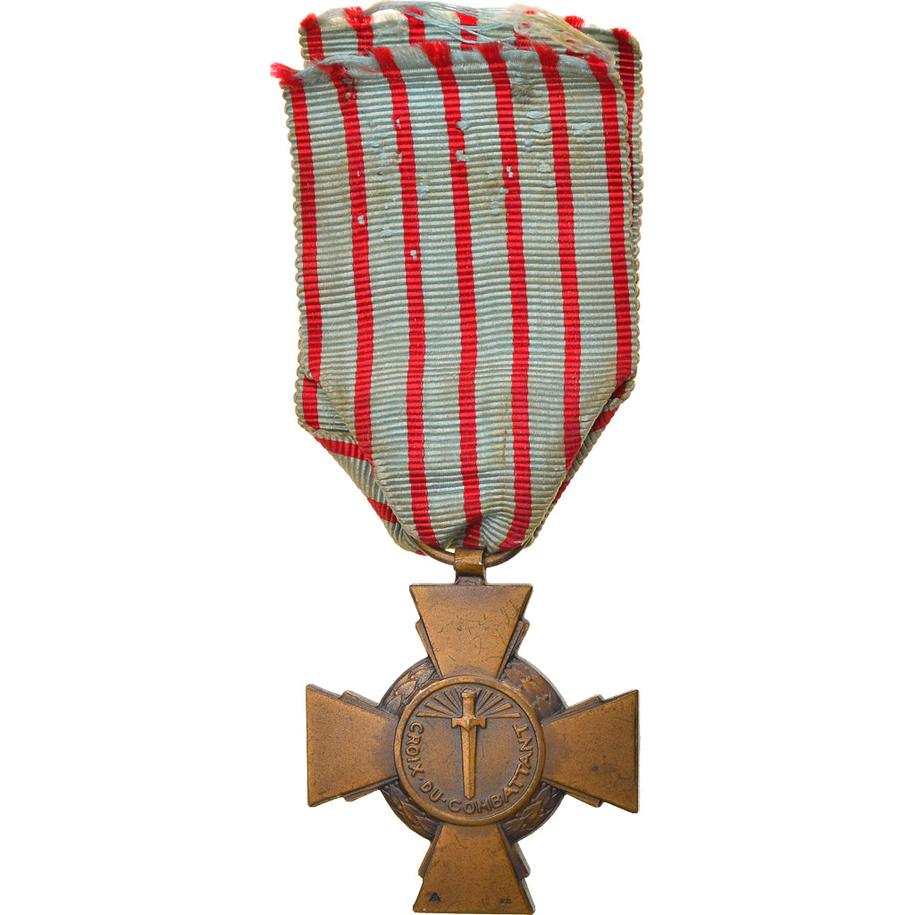 Francja, Croix du Combattant, Medal, 1939-1945, Bardzo dobra jakość, Pokryty