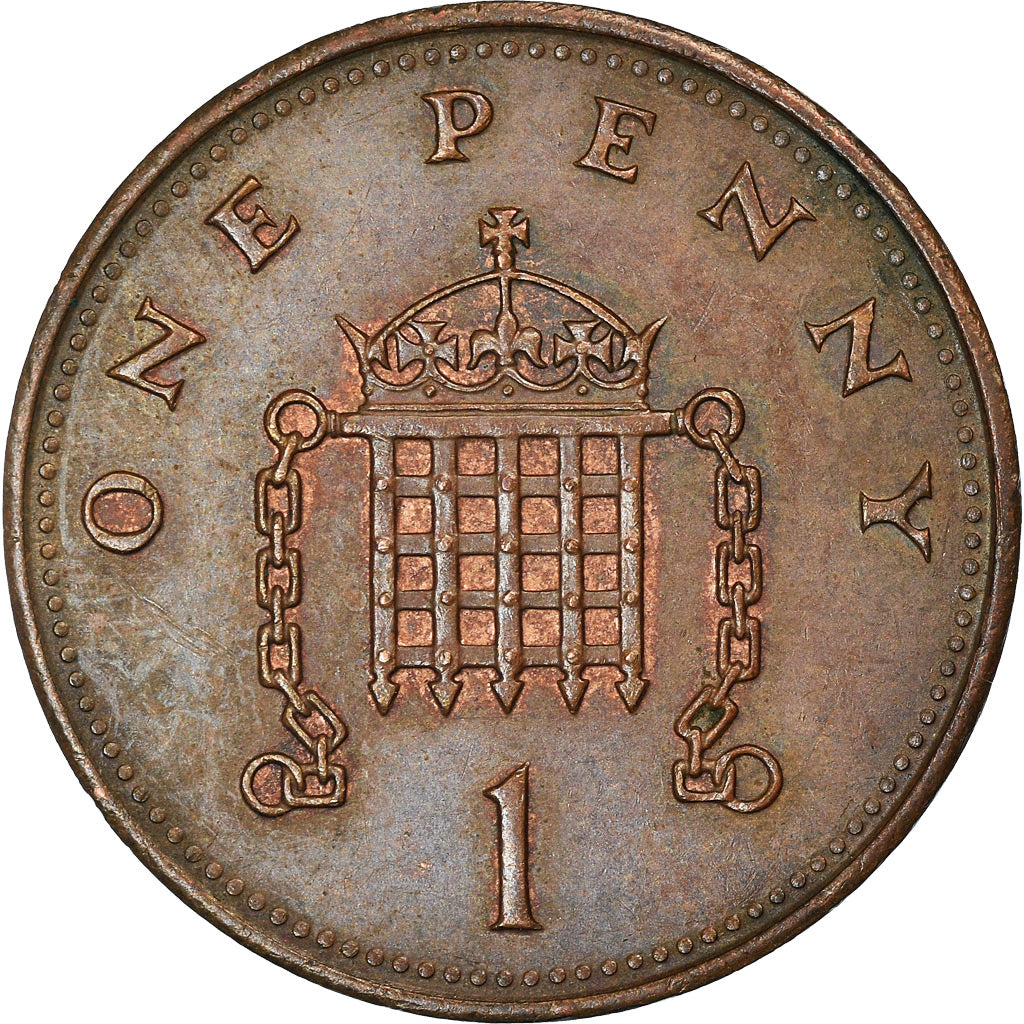 Coin, Great Britain, Elizabeth II, Penny, 1988, EF(40-45), Bronze, KM:935