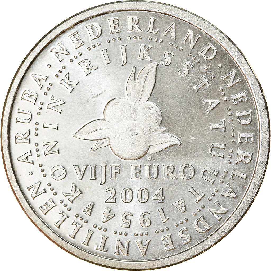 Netherlands, 5 Euro, 2004, BE, AU(50-53), Silver, KM:253
