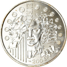 France, 1/4 Euro, 2004, MS(65-70), Silver, KM:1390