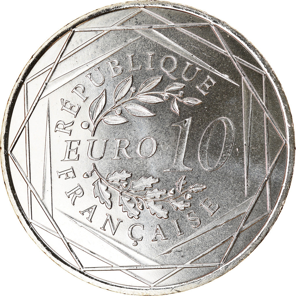 France, 10 Euro, 2013, MS(63), Silver, KM:2073