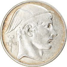 Coin, Belgium, 50 Francs, 50 Frank, 1948, EF(40-45), Silver, KM:137