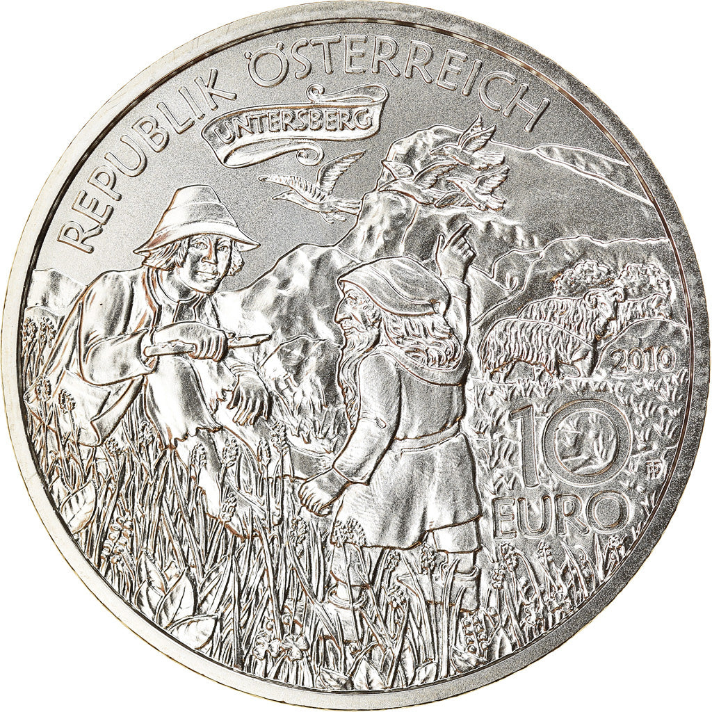 Coin, Austria, 10 Euro, 2010, Vienna, (Wien), MS(65-70), Silver, KM:3186